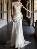 New Arrival Wedding Dress Sweetheart Pleated Lace Wedding Dress HZ0319