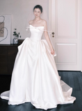 New Arrival Wedding Dress Strapless Pleated Wedding Dresses HZ0319