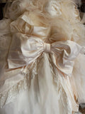 Beauty Wedding Dress Strapless Tulle Flower Wedding Dress HZ0319