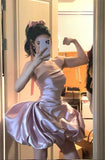 New Arrival Homecoming Dress Strapless Pleated Short Prom Dress Birthday Party Outfits Cocktail Dress HZ0319