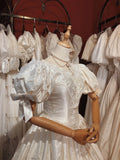 Vintage Wedding Dress Asymmetrical Neck Wedding Dress HZ0319