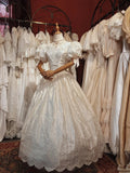 Vintage Wedding Dress Asymmetrical Neck Wedding Dress HZ0319