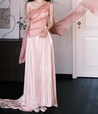 Charming Prom Dress One Shoulder Pleated Gala Dress Formal Dress Evening Dress HZ0319