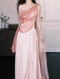 Charming Prom Dress One Shoulder Pleated Gala Dress Formal Dress Evening Dress HZ0319