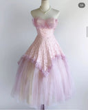 Charming Prom Dress Strapless Pleated Tulle Gala Dress Evening Dress Formal Dress HZ0319