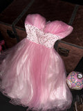 Sweet Homecoming Dress Sweetheart Pleated Tulle Short Prom Dress Birthday Party Outfits HZ0319
