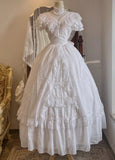Elegant Wedding Dress High Collar Pleated Wedding Dress HZ0319