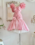 Beauty Homecoming Dress Off Shoulder Pleated Ruffle Short Prom Dress Birthday Party Outfits HZ0319