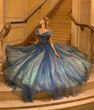 Stunning Prom Dress Off Shoulder Pleated Evening Dress Quinceanera Dress Ball Gown HZ0319