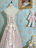 Beauty Prom Dress A Line Satin Strapless Pleated Gala Dress Formal Dress Evening Dress HZ0319