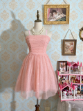 New Arrival Homecoming Dress Spaghetti Straps Tulle Plleated Short Prom Dress Birthday Party Outfits HZ0319