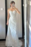 Elegant Wedding Dress Sweetheart Fitted Wedding Dress HZ0319