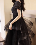New Arrival Prom Dress V-neck Pleated Tulle Gala Dress Evening Dress Formal Dress HZ0319