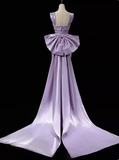 Pretty Prom Dress Square Neck Mermaid Gala Dress Evening Dress Formal Dress with Trian HZ0319