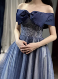 New Arrival Prom Dress Off Shoulder Pleated Tulle Gala Dress Evening Dress Formal Dress HZ0319