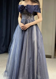 New Arrival Prom Dress Off Shoulder Pleated Tulle Gala Dress Evening Dress Formal Dress HZ0319