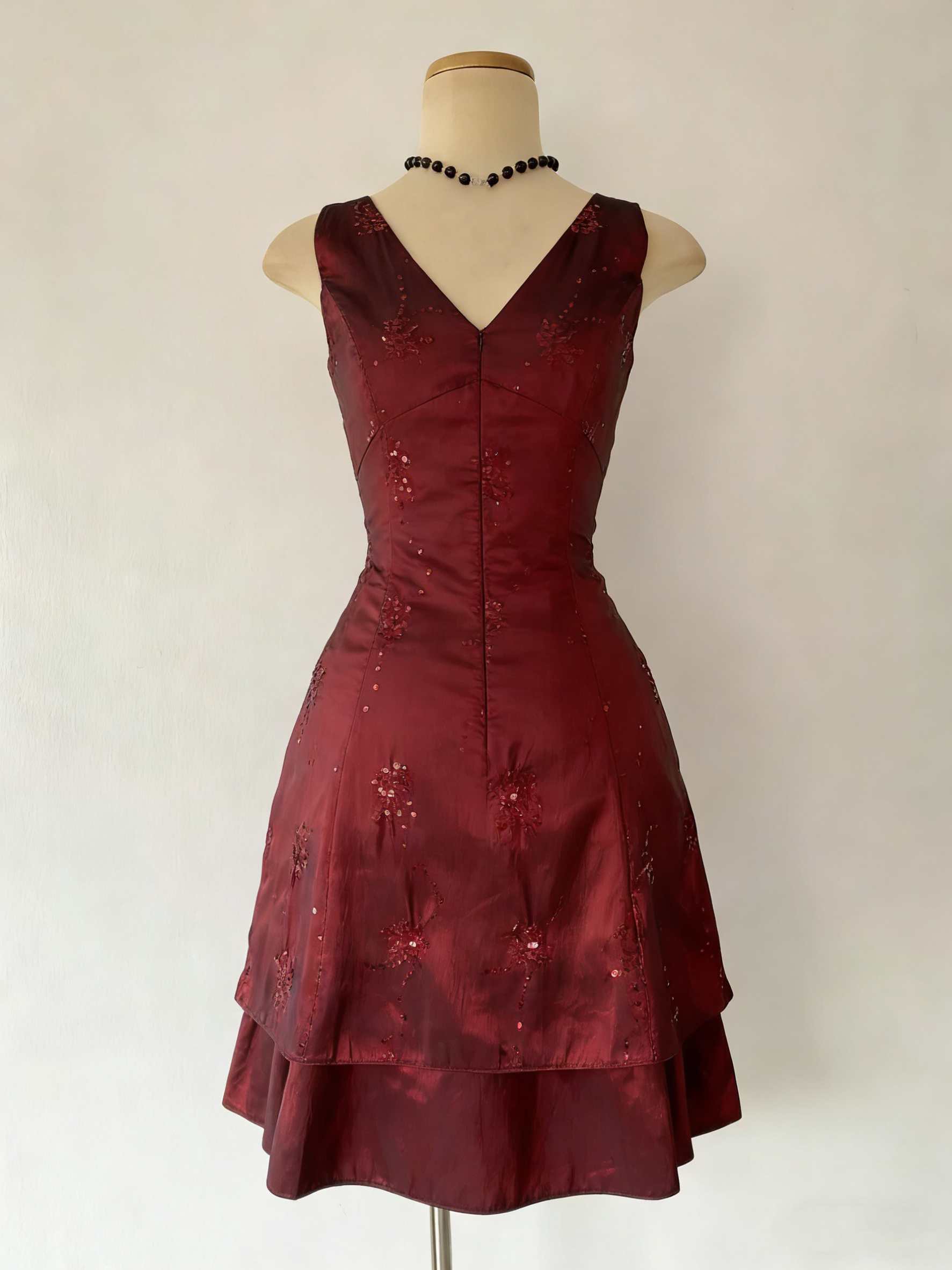 Vintage V Neck A-Line Short Party Dress Elegant Cocktail Dress, HZ0319