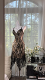 Elegant V-neck Applique Beaded Sequin Romantic Chiffon Evening Dress Prom Dresses HZ0319