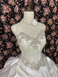 Retro Sweetheart Spaghetti Strap A-Line Satin Quinceanera Dresses Sweet 18 Birthday Ball Gowns, HZ0319