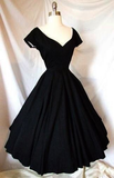Classy Black A-Line Sleeveless Midi Length Formal Party Dresses, HZ0319