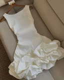 White Sleeveless A-Line Short Party Dresses Homecoming Dresses, HZ0319