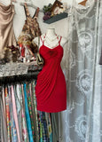 Red Spaghetti Straps Sheath Mini Birthday Dresses Homecoming Dresses, HZ0319