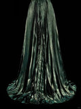 Dark Green Halter Neck A-Line Beading Vintage Long Evening Party Dress, HZ0319