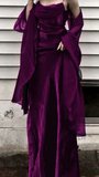 Burgundy Spaghetti Straps Sheath Long Formal Prom Dress Vintage Party Dress, HZ0319