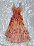 Stunning Spaghetti Straps Sheath Chiffon Beading Vintage Long Party Dresses, HZ0319