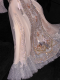 Gorgeous Sparkling Pink Beaded Sequin A-Line Romantic Chiffon Evening Dress Prom Dresses HZ0319