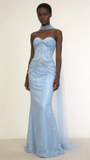 Shiny Prom Dress Sweetheart Pleated Tulle Mermaid Prom Gown Evening Dress Party Dress HZ0319