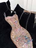 Gorgeous Shiny Beaded Exquisite Embroidery Mermaid Long Evening Dress Prom Dresses HZ0319