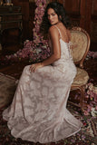 Vintage Floral Jacquard Spaghetti Strap Design Prom Dress Evening Dress HZ0319