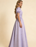 New Arrival Prom Dress A Line Crew Neck Pleated Gala Dress Formal Dress Evening Dress HZ0319