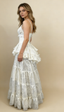 Retro V Neck Straps A-Line Lace Ruffles Vintage Wedding Dress Evening Dress, HZ0319